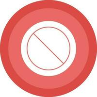 prohibición circulo vector icono diseño