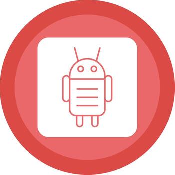 Android Character Vector Icon Design