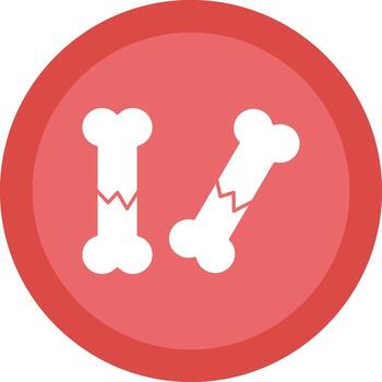 Broken bone Vector Icon Design