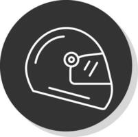 diseño de icono de vector de casco