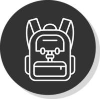 diseño de icono de vector de mochila