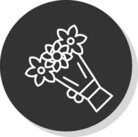 Bouquet Vector Icon Design