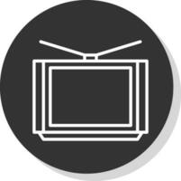 diseño de icono de vector de televisión