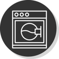 Washing Machine Vector Icon Design