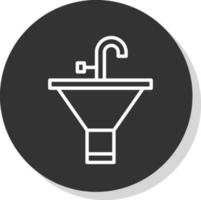 Bathroom Sink Vector Icon Design