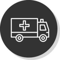 diseño de icono de vector de ambulancia