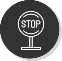 Stop Vector Icon Design