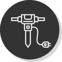 Jackhammer Vector Icon Design