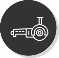 Angle grinder Vector Icon Design