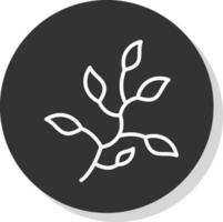 Branch Leaves Vector Icon Design