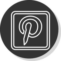 Pinterest Logo Vector Icon Design