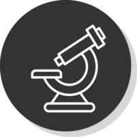 diseño de icono de vector de microscopio