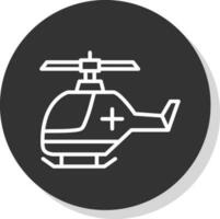 Air ambulance Vector Icon Design