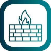 Firewall Vector Icon Design