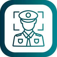 Face recognition Vector Icon Design