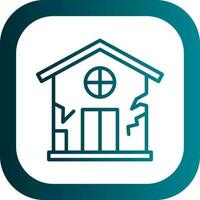 Damage House Vector Icon Design