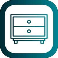 Chest of Drawers Vector Icon Design