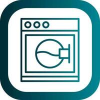 Washing Machine Vector Icon Design