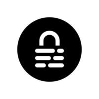 Encryption chat icon vector. Padlock line symbol of social media elements vector