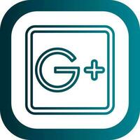 Google Plus Vector Icon Design