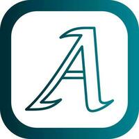 Letter A Vector Icon Design