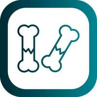 Broken bone Vector Icon Design