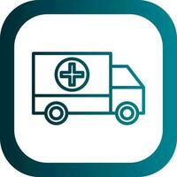 Ambulance Vector Icon Design