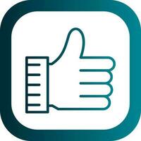 Thumb up Vector Icon Design