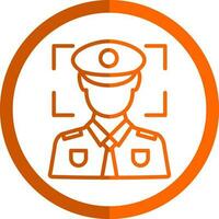 Face recognition Vector Icon Design