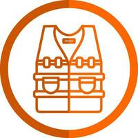 Bulletproof vest Vector Icon Design