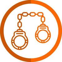 Handcuffs Vector Icon Design