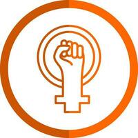 Feminism Vector Icon Design