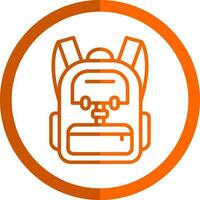 Backpack Vector Icon Design