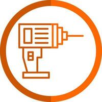 Drill Machine Vector Icon Design