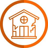 Damage House Vector Icon Design