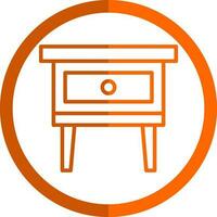 Night Stand Vector Icon Design