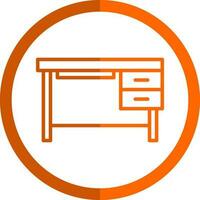 Pc Table Vector Icon Design