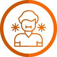 Sick Person Vector Icon Design