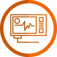 Ecg reading Vector Icon Design