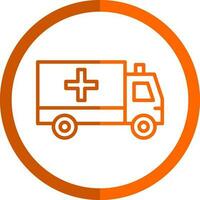 Ambulance Vector Icon Design