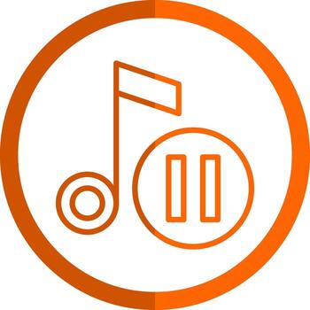 Pause button Vector Icon Design