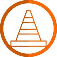 Traffic cone Vector Icon Design