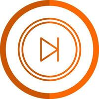 Skip Vector Icon Design