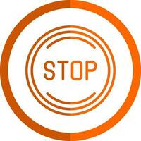 Stop Vector Icon Design