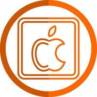 manzana logo vector icono diseño
