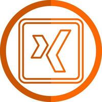 Xing Logo Vector Icon Design