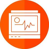 Ecg monitor Vector Icon Design