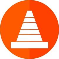 Traffic cone Vector Icon Design