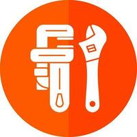 Pipe wrench Vector Icon Design