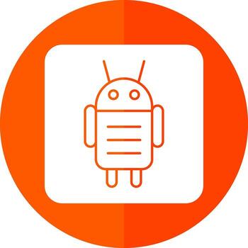 Android Character Vector Icon Design